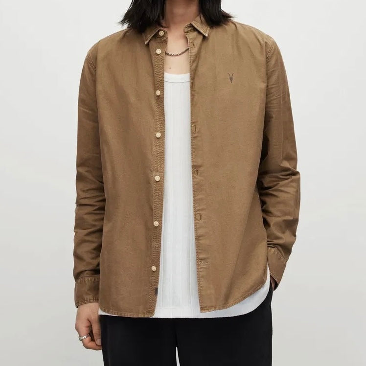 All Saints Hermosa Ram Skull Brown Original Shirt Egypt