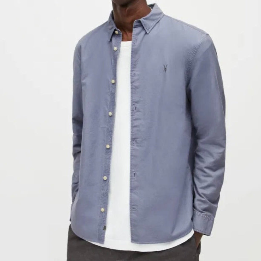 All Saints Hermosa Ram Skull Lavender Shirt Original Egypt