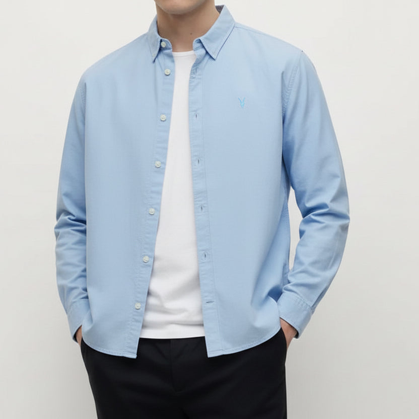 All Saints Hermosa Ram Skull Light Blue Original Shirt Egypt