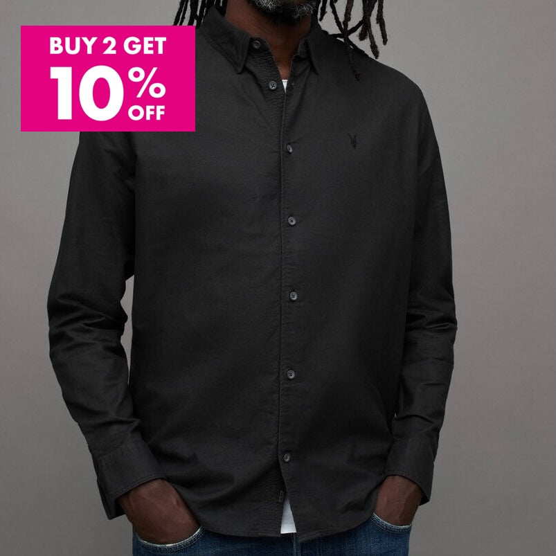A.L.L.S.A.I.T.N.S HERMOSA RAMSKULL RELAXED FIT SHIRT Black