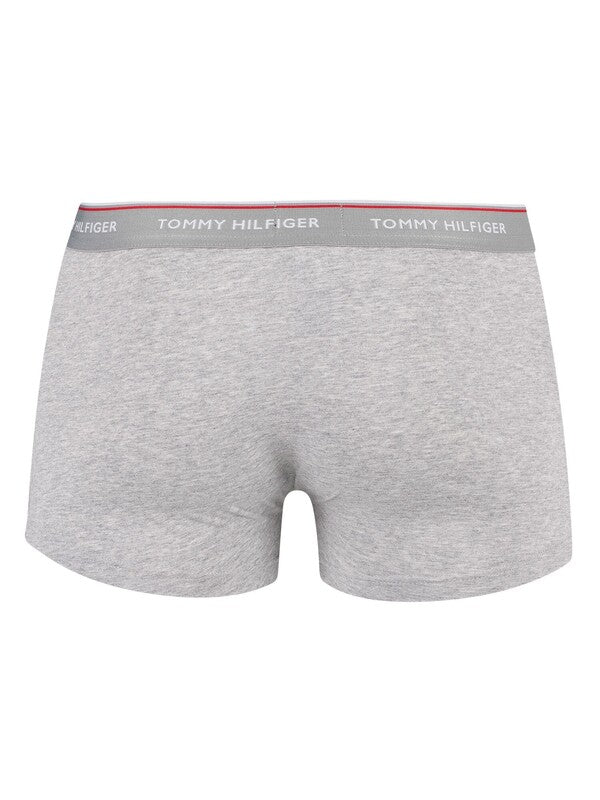 T.O.m-M.Y H.I.L.F.I.G.E.R Premium Essentials Cotton Stretch Truck Pack Of 3 boxers Black/Grey Heather/White