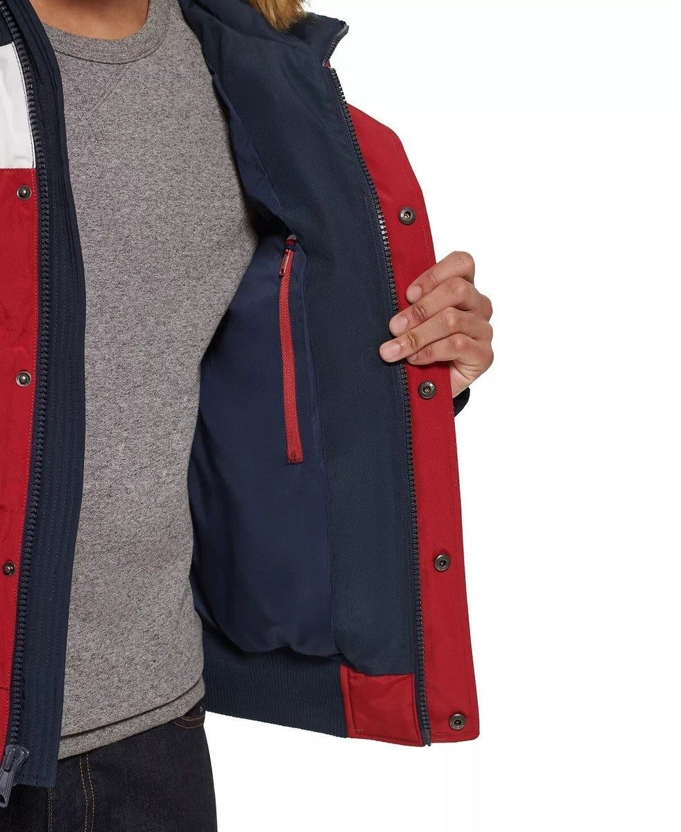 T.o.m.m.y H.i.l.f.i.g.e.r Puffer Jacket with Fur Hood (removable Fur)