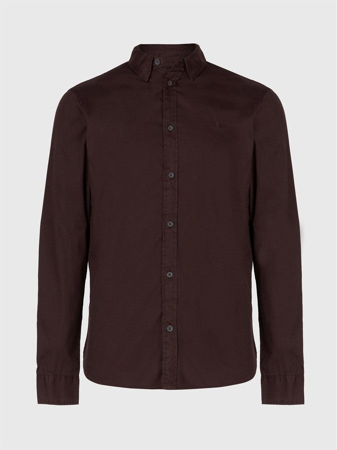 A.l.l.S.a.i.n.t.s HERMOSA RAMSKULL RELAXED FIT SHIRT Burgundy
