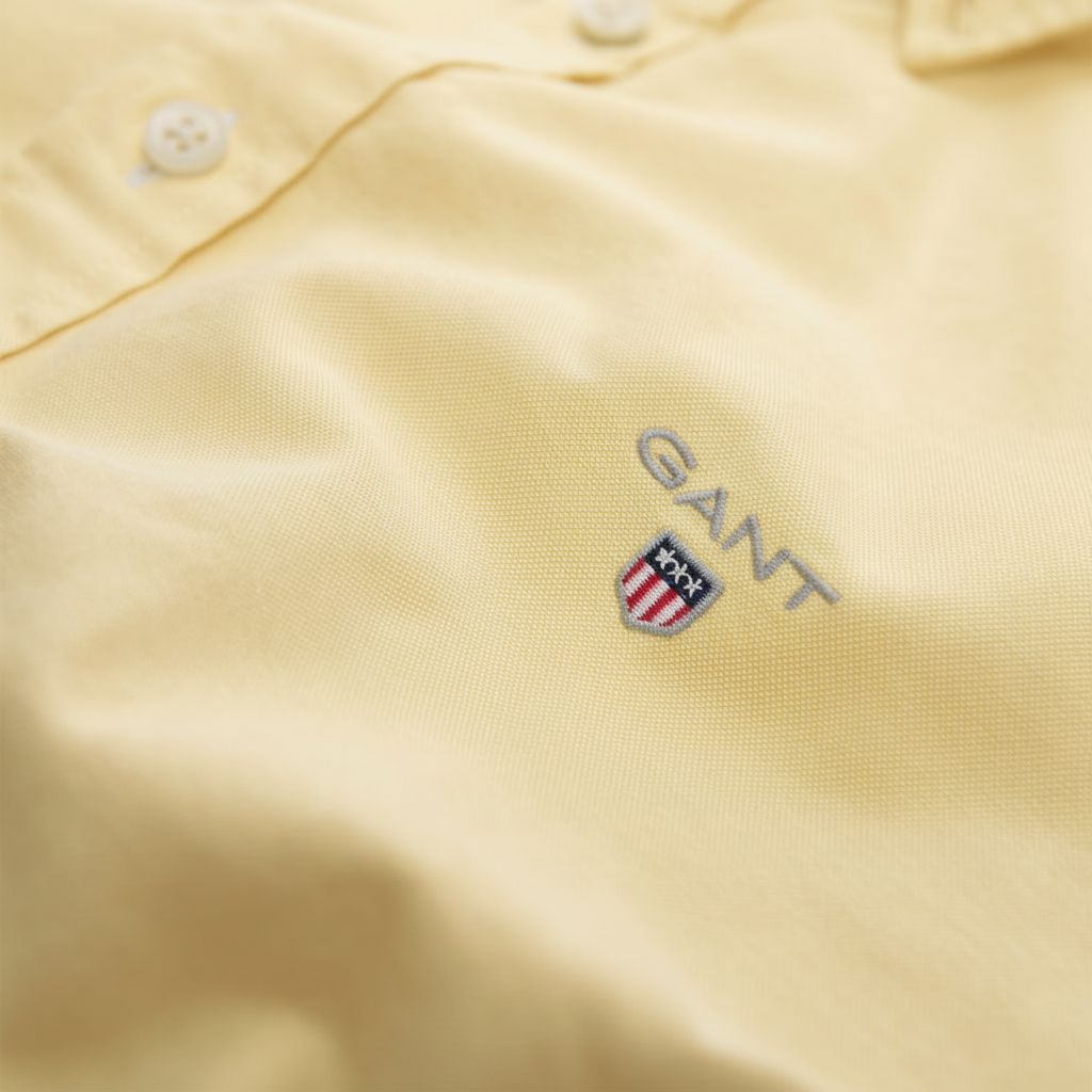 G.a.N-T Oxford Shirt Regular Fit Shirt Light Yellow