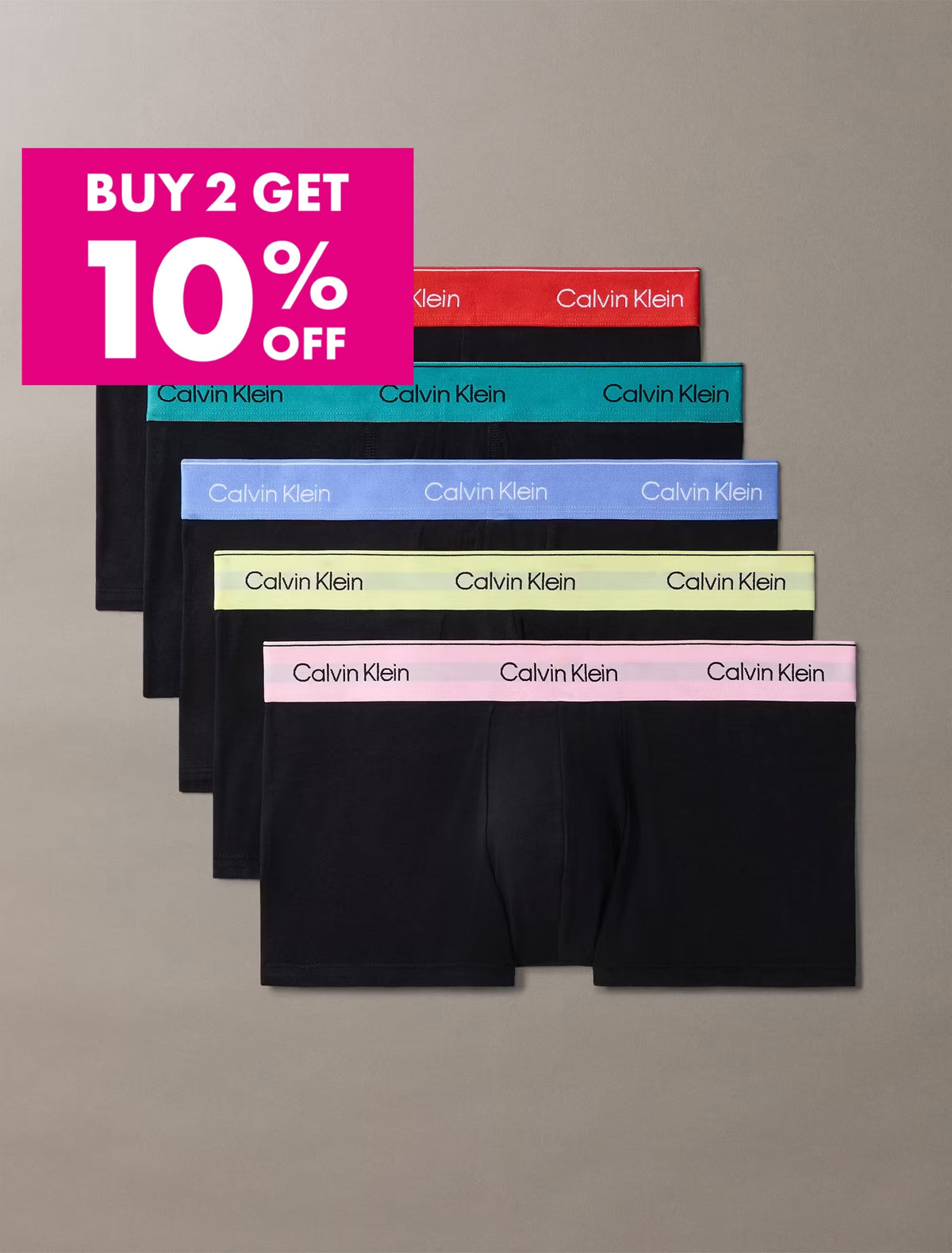 C.a.L.V-I.N. K.L.E.I.N. Cotton Stretch Trunks Pack Of 5 (Multicolor)