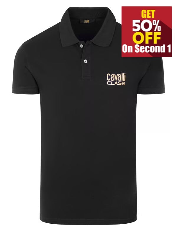 Cavalli Class Black Polo Shirt Original in Egypt