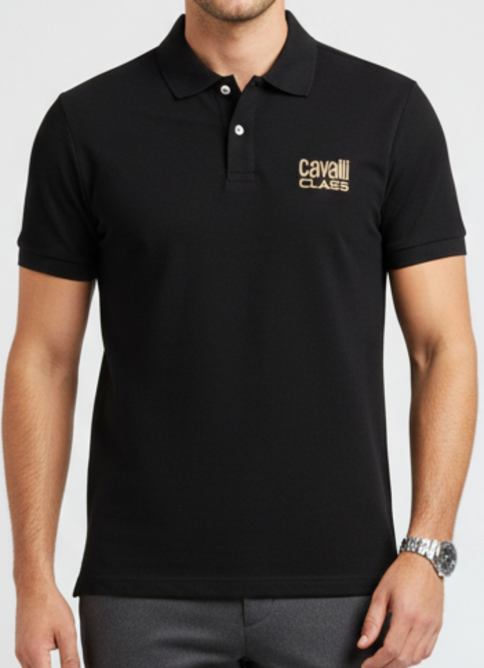 Cavalli Class Black Polo Shirt Original in Egypt