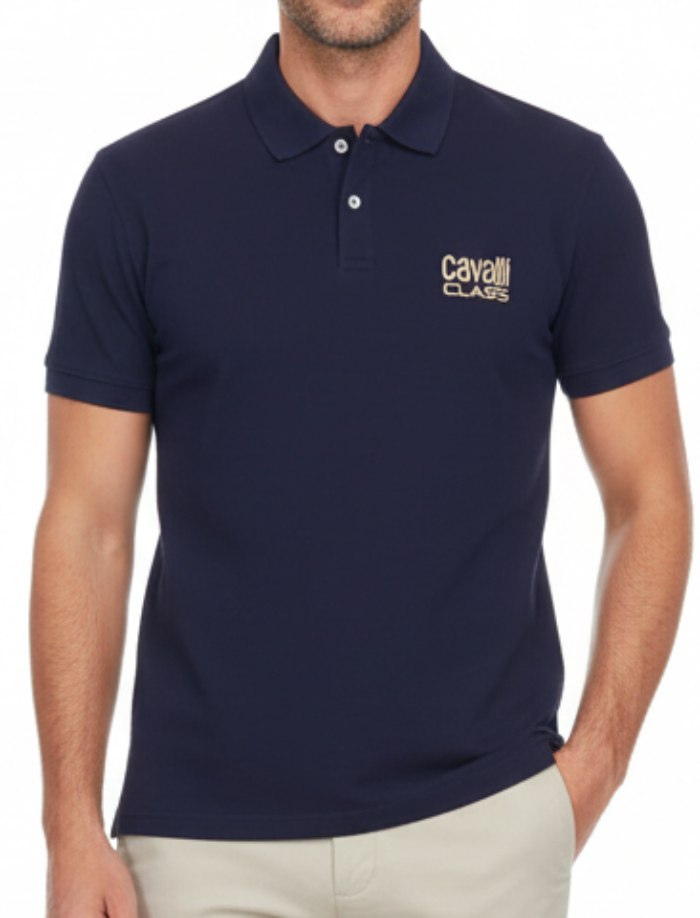 Cavalli Class Navy Polo Shirt Original Egypt