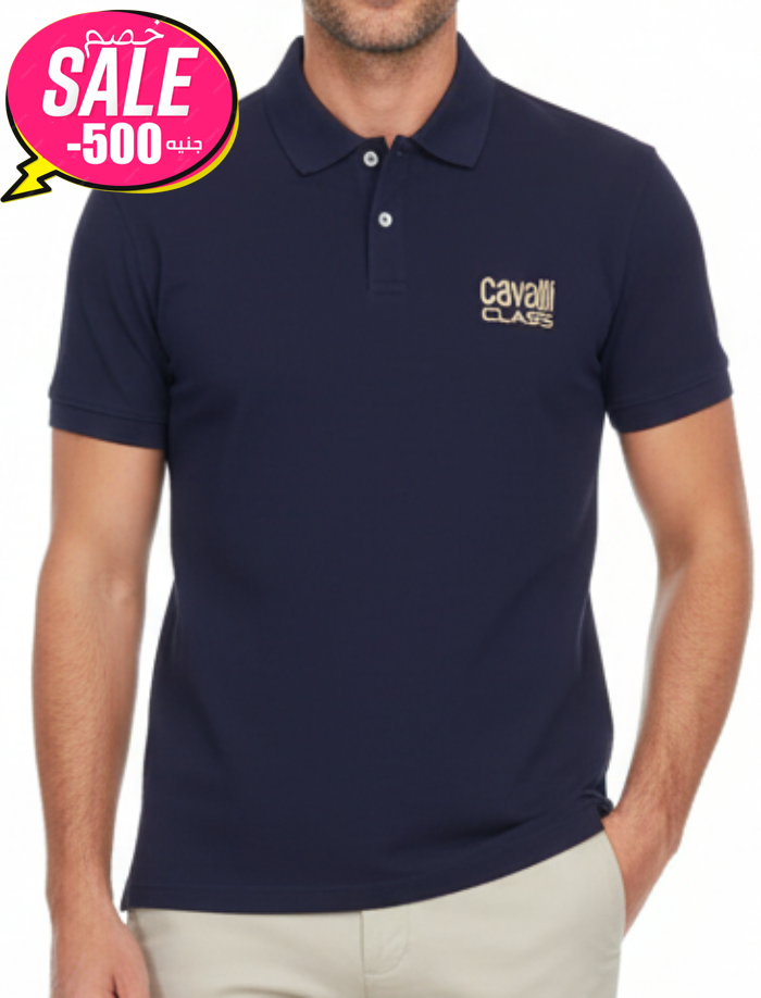 Cavalli Class Navy Polo Shirt Original Egypt
