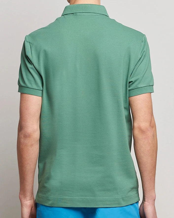 L.a.C.O-S.T.E P.O.L.O shirt Slim Fit Paris Stretch Pique Polo Shirt Light Green