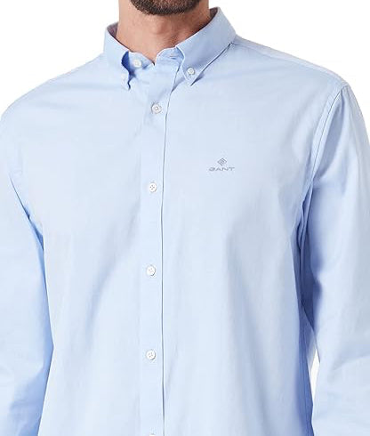 G.A.N.T Oxford Shirt Light Blue With G Logo