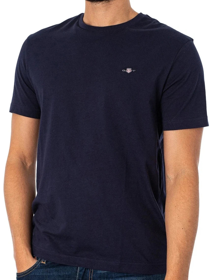 GANT T-shirt round Black