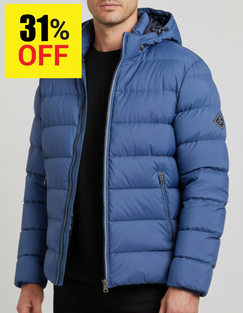 G.A.N.T Active Cloud Jacket Evening Blue (Removable Hood)