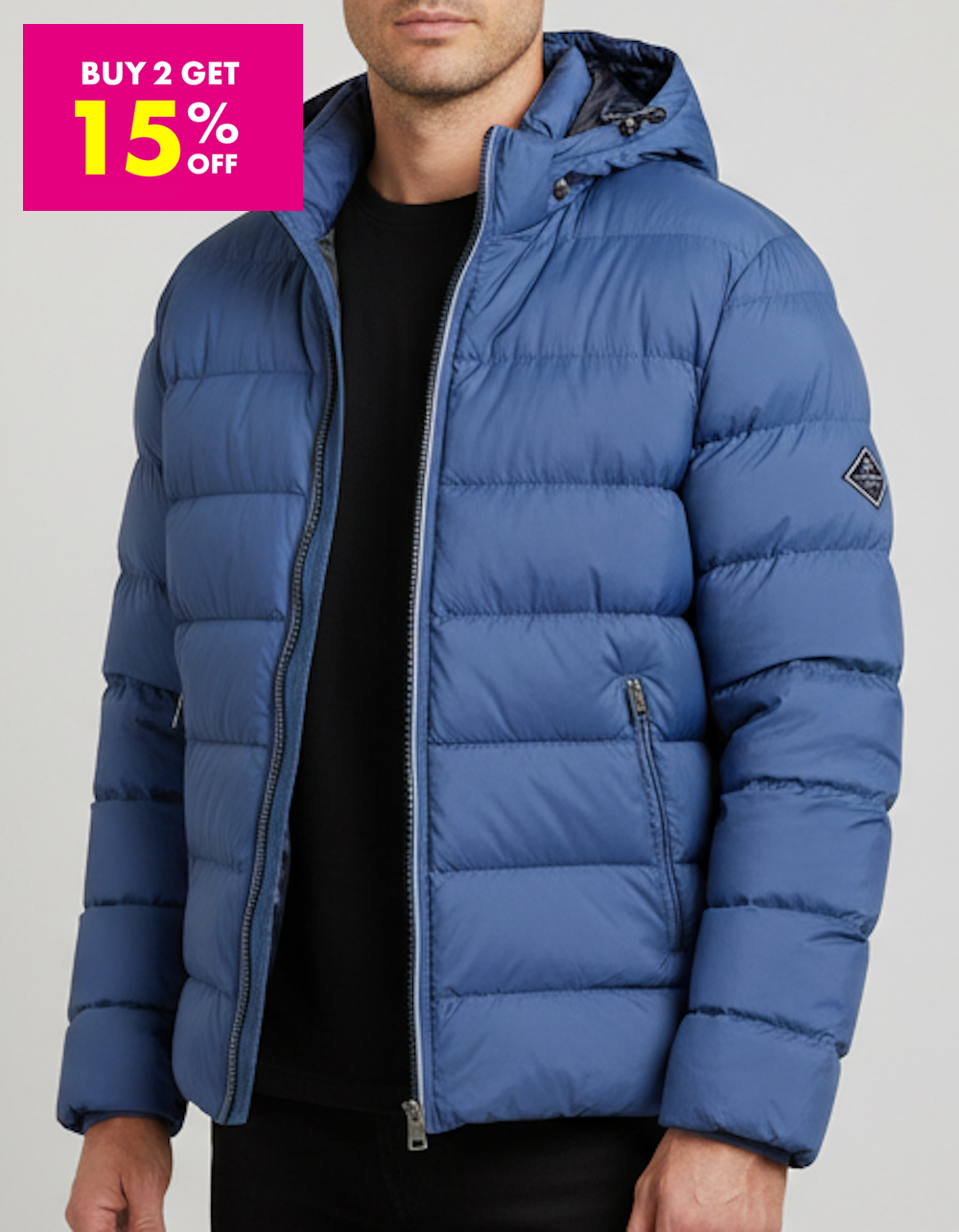 G.A.N.T Active Cloud Jacket Evening Blue (Removable Hood)