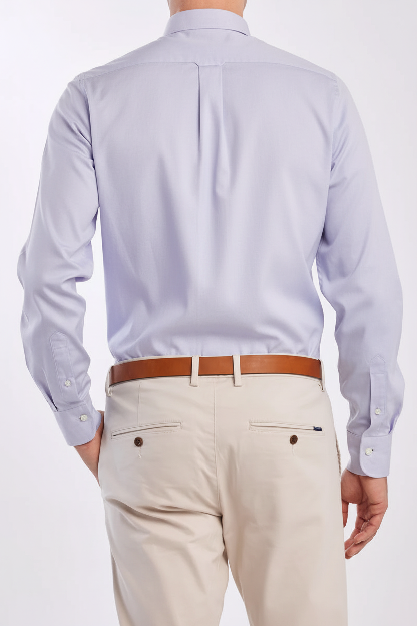 G.a.N-T. Regular Fit Shirt Long Sleeves Pale Purple