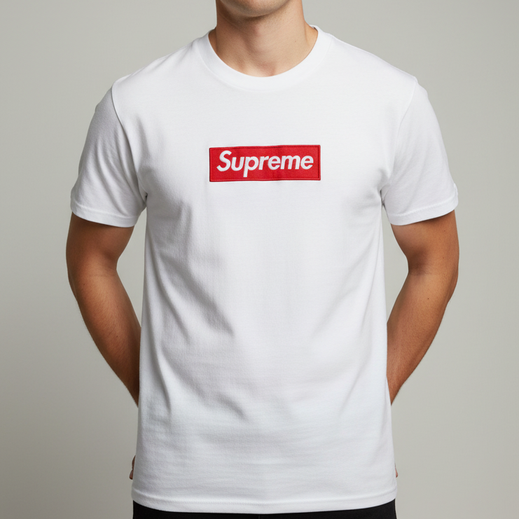 S.u.P.R-E.M.E T-shirt white - front logo