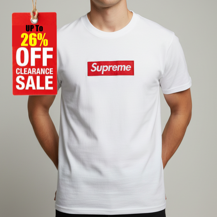S.u.P.R-E.M.E T-shirt white - front logo