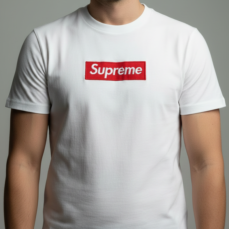 S.u.P.R-E.M.E T-shirt white - front logo