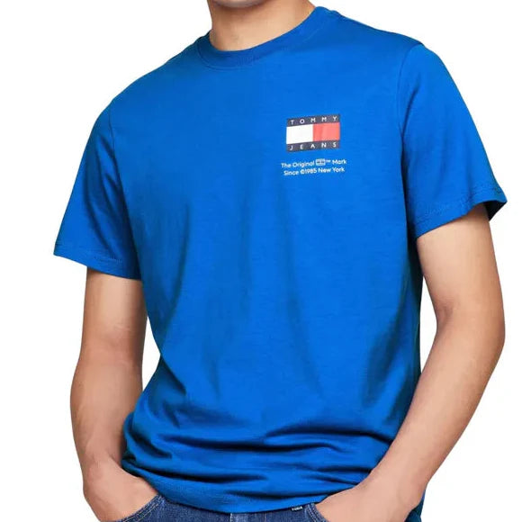 T.o.m.m.y J.e.a.n.s LOGO CREW NECK T-SHIRT TJ Blue