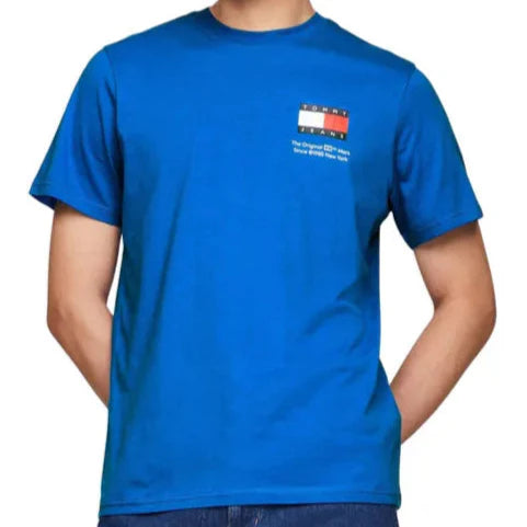T.o.m.m.y J.e.a.n.s LOGO CREW NECK T-SHIRT TJ Blue