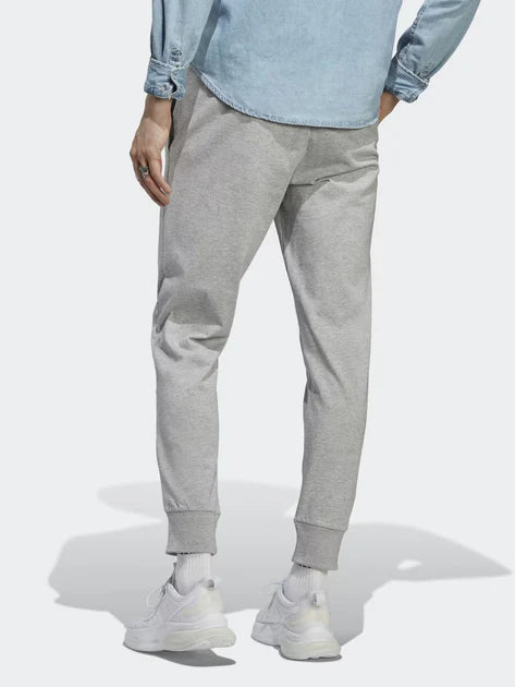 A.d.I-D.A.S. ESSENTIALS SINGLE JERSEY TAPERED CUFF PANTS Gray