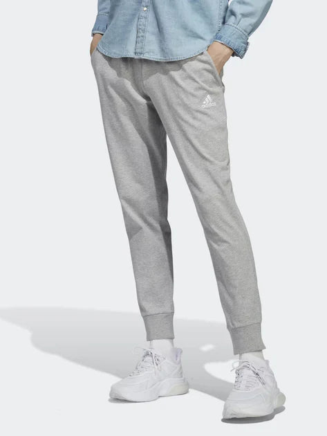 A.d.I-D.A.S. ESSENTIALS SINGLE JERSEY TAPERED CUFF PANTS Gray