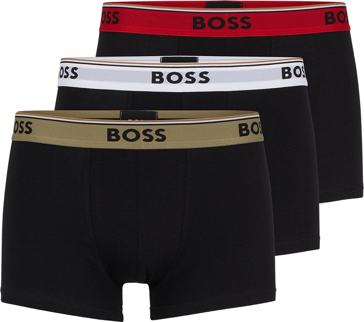 B.o-S.S. 3 Pack Power boxer / Trunks cotton stretch - Multi colors