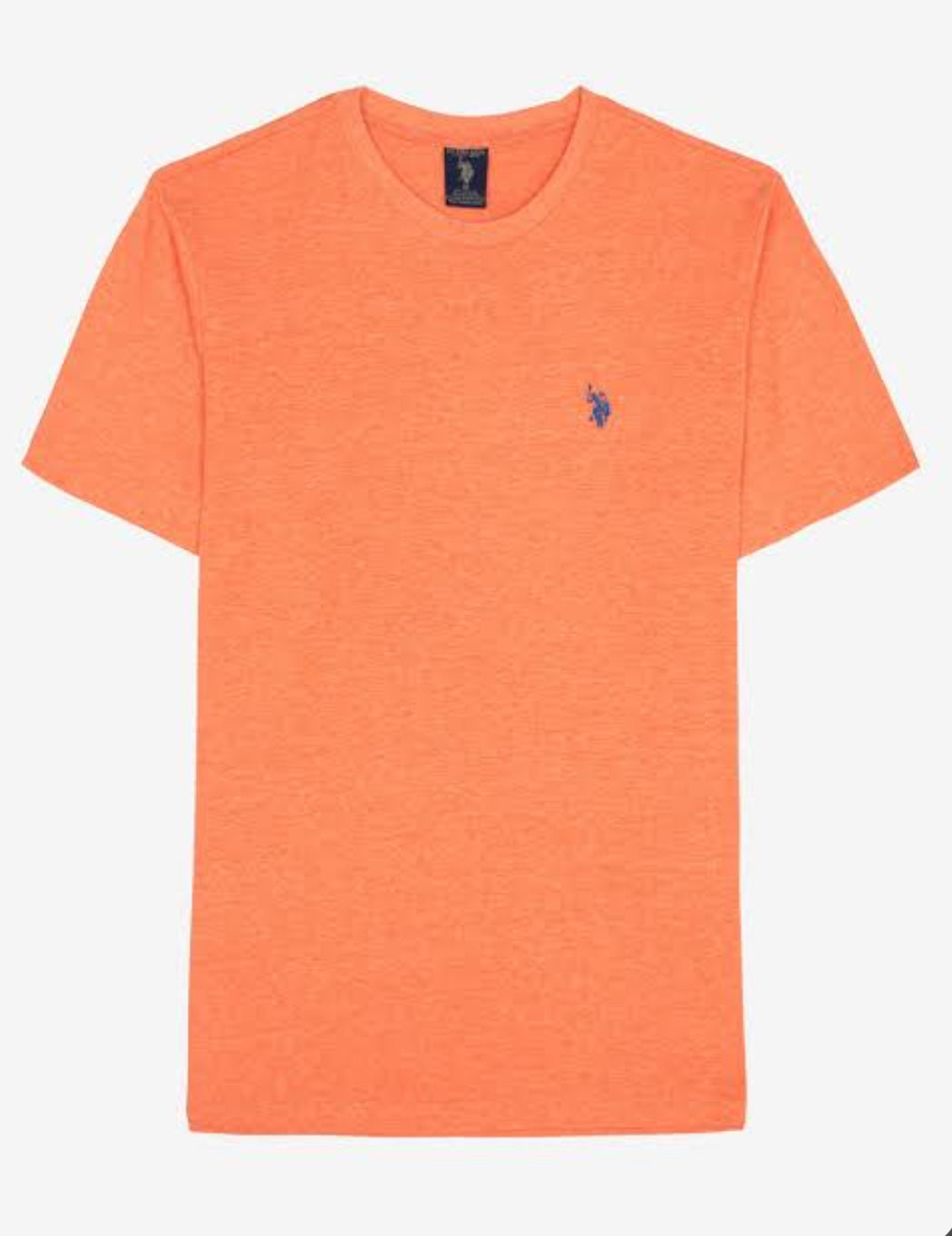 U.s P.o-L.O A.S.S.N. Men's Round Neck Short sleeve T-Shirt Bright Orange