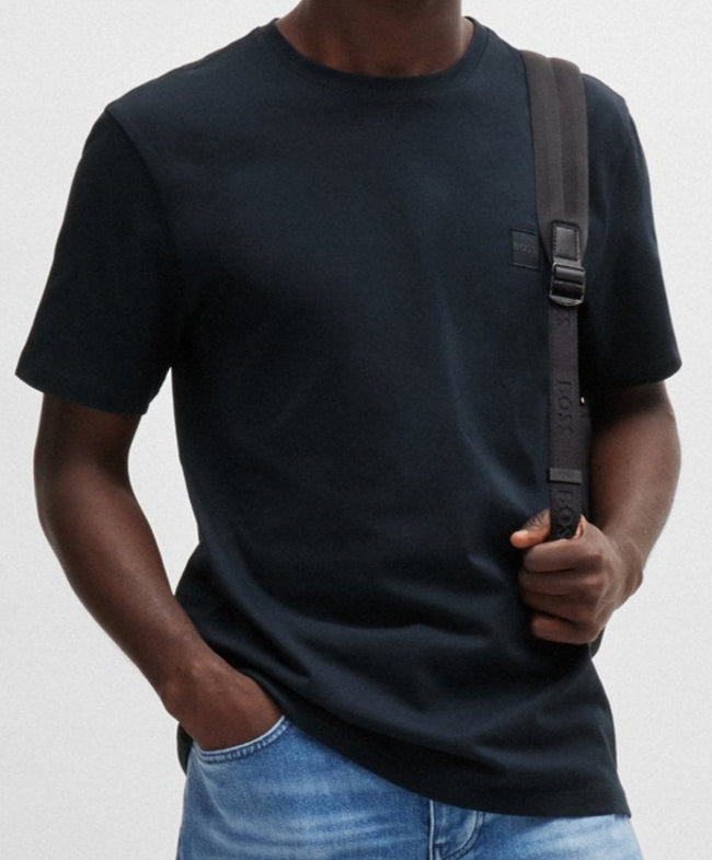 B.o.S_S. T-Shirt Cotton-jersey T-shirt with logo patch Regular fit