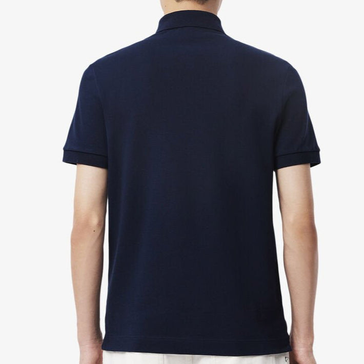 L.a.C.O-S.T.E. P.O.L.O. shirt Classic Fit Paris Stretch Pique Polo Shirt Navy Blue