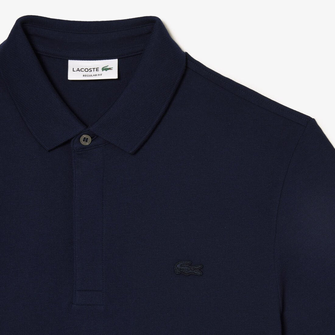 L.a.C.O-S.T.E. P.O.L.O. shirt Classic Fit Paris Stretch Pique Polo Shirt Navy Blue