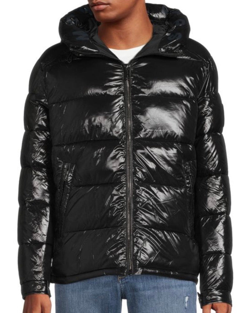 M.i-c.H.a.e.l K.O-r_s AIRDRIE SHINY PUFFER JACKET - Winter jacket - Black