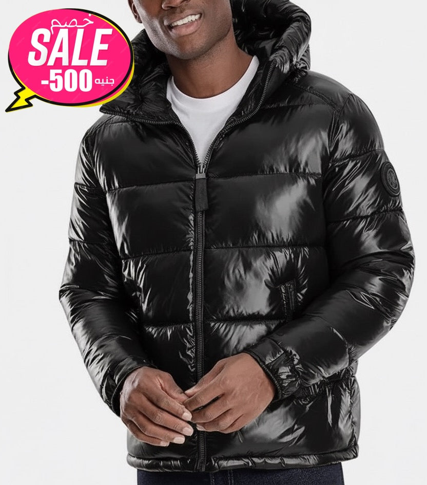 M.i-c.H.a.e.l K.O-r_s AIRDRIE SHINY PUFFER JACKET - Winter jacket - Black