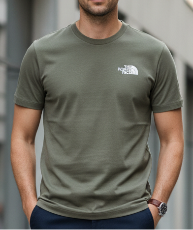 T.h.e. N.o.r.t.h. F.a.c.e. T-shirt  Loose fit Gray Olive Box NSE