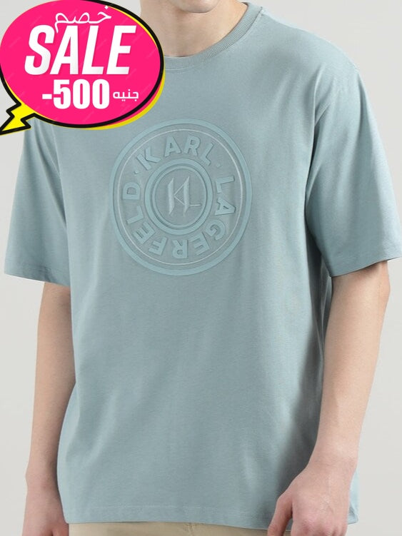 Karl Lagerfeld Blue T Shirt Original Egypt