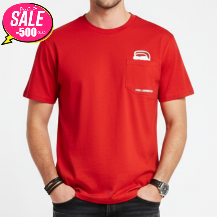 Karl Lagerfeld Red T Shirt Original Egypt