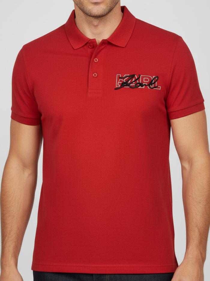 Karl Lagerfeld Red Polo Shirt Original Egypt