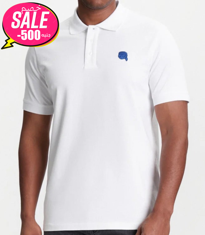 Karl Lagerfeld White Polo Shirt Original Egypt