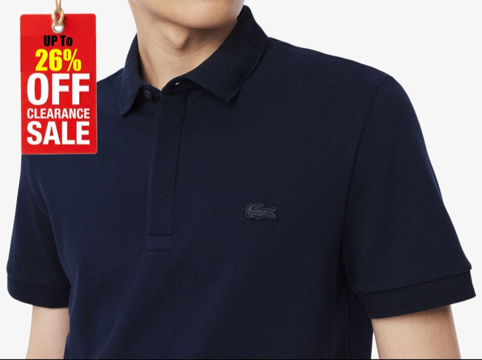 L.a.C.O-S.T.E. P.O.L.O. shirt Regular Fit Paris Stretch Pique Polo Shirt Dark Blue