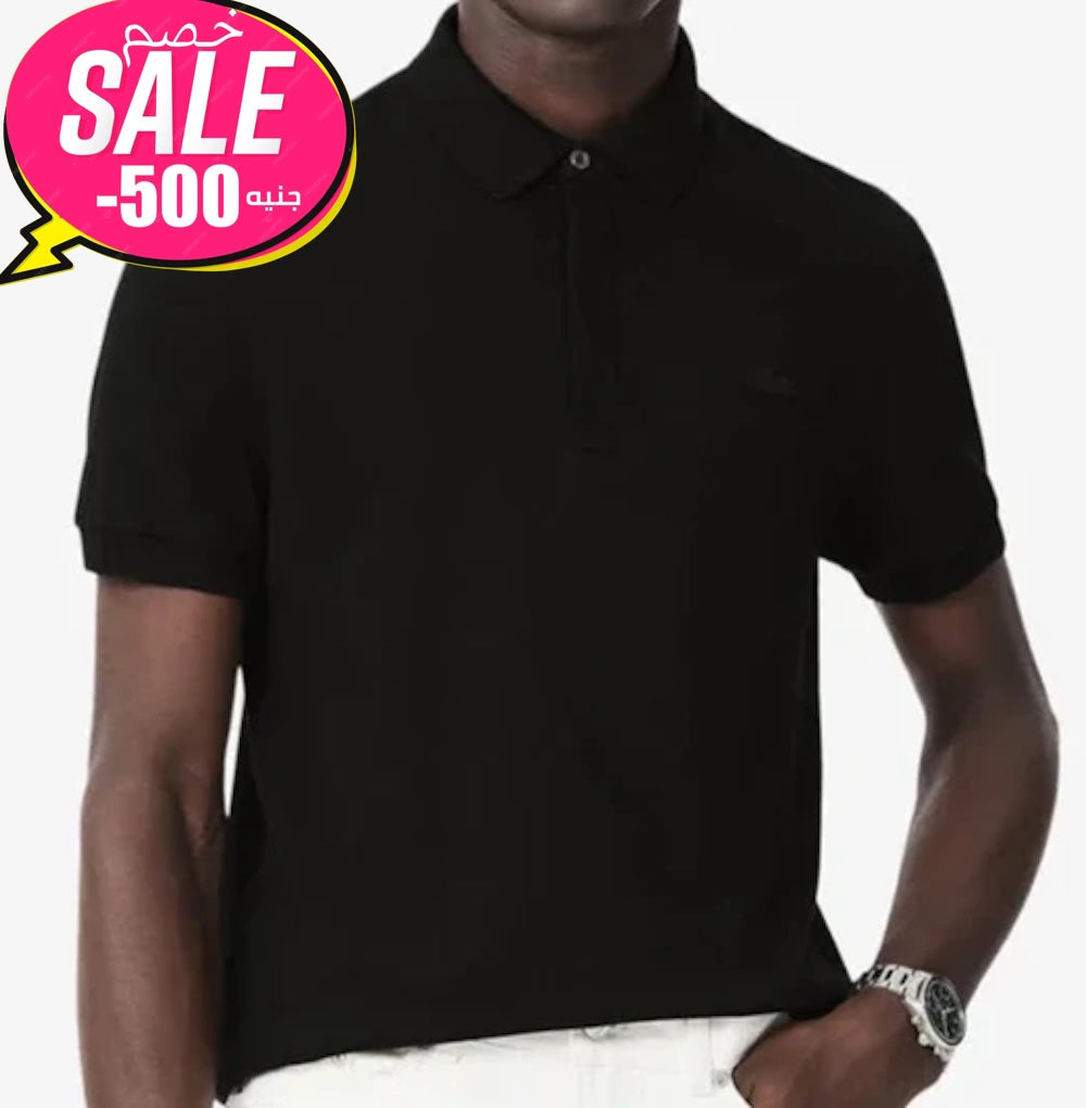 Lacoste Black Polo Shirt Original Egypt