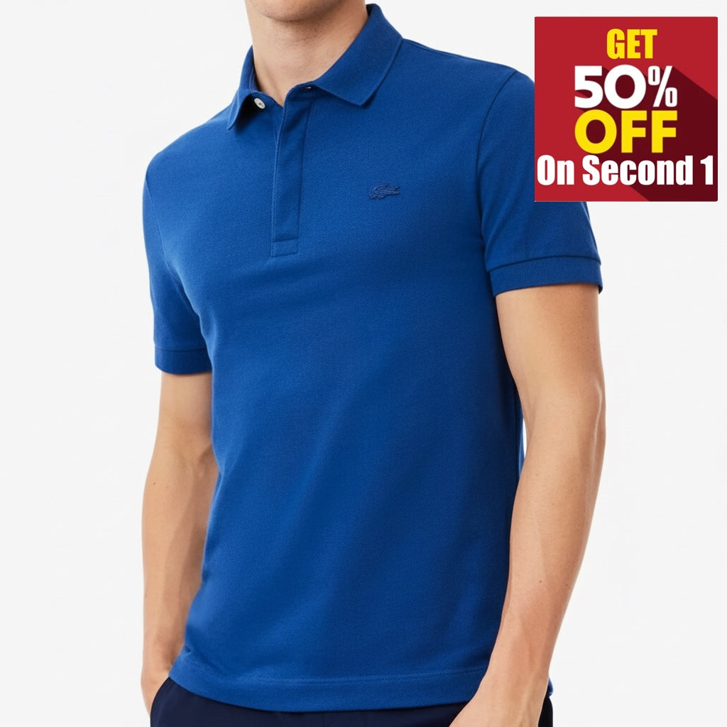 Lacoste Blue Polo Shirt Original Egypt