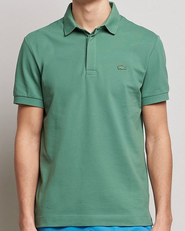 L.a.C.O-S.T.E P.O.L.O shirt Slim Fit Paris Stretch Pique Polo Shirt Light Green