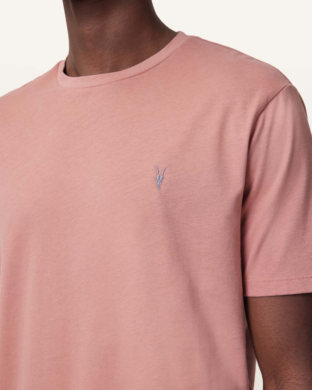 A.l.l.S.a.i.n.t.s Brace Brushed Cotton Crew Neck Pink