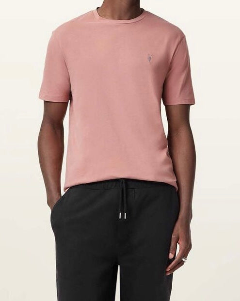 A.l.l.S.a.i.n.t.s Brace Brushed Cotton Crew Neck Pink