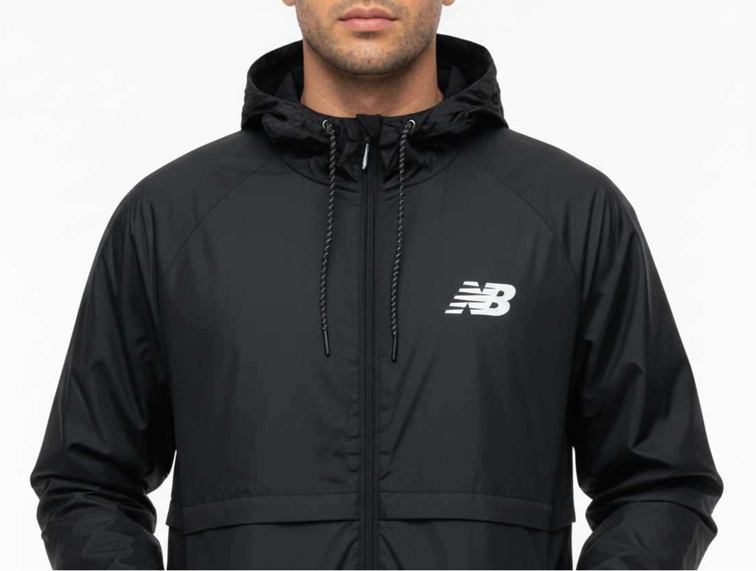 New Balance Men's Black Jacket Full-Zip Original in Egypt