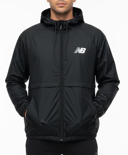 New Balance Men's Black Jacket Full-Zip Original in Egypt