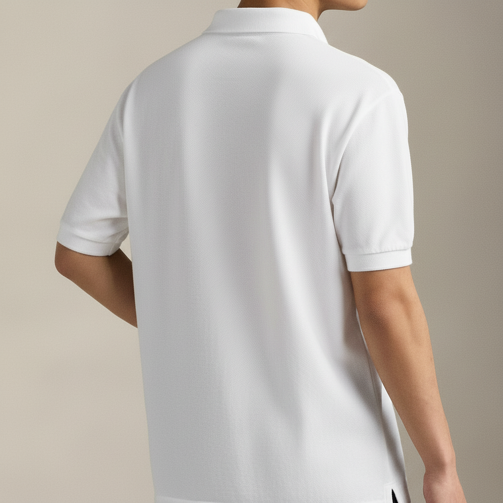 Original Custom Fit Polo Bear Mesh Polo Shirt White in Egypt