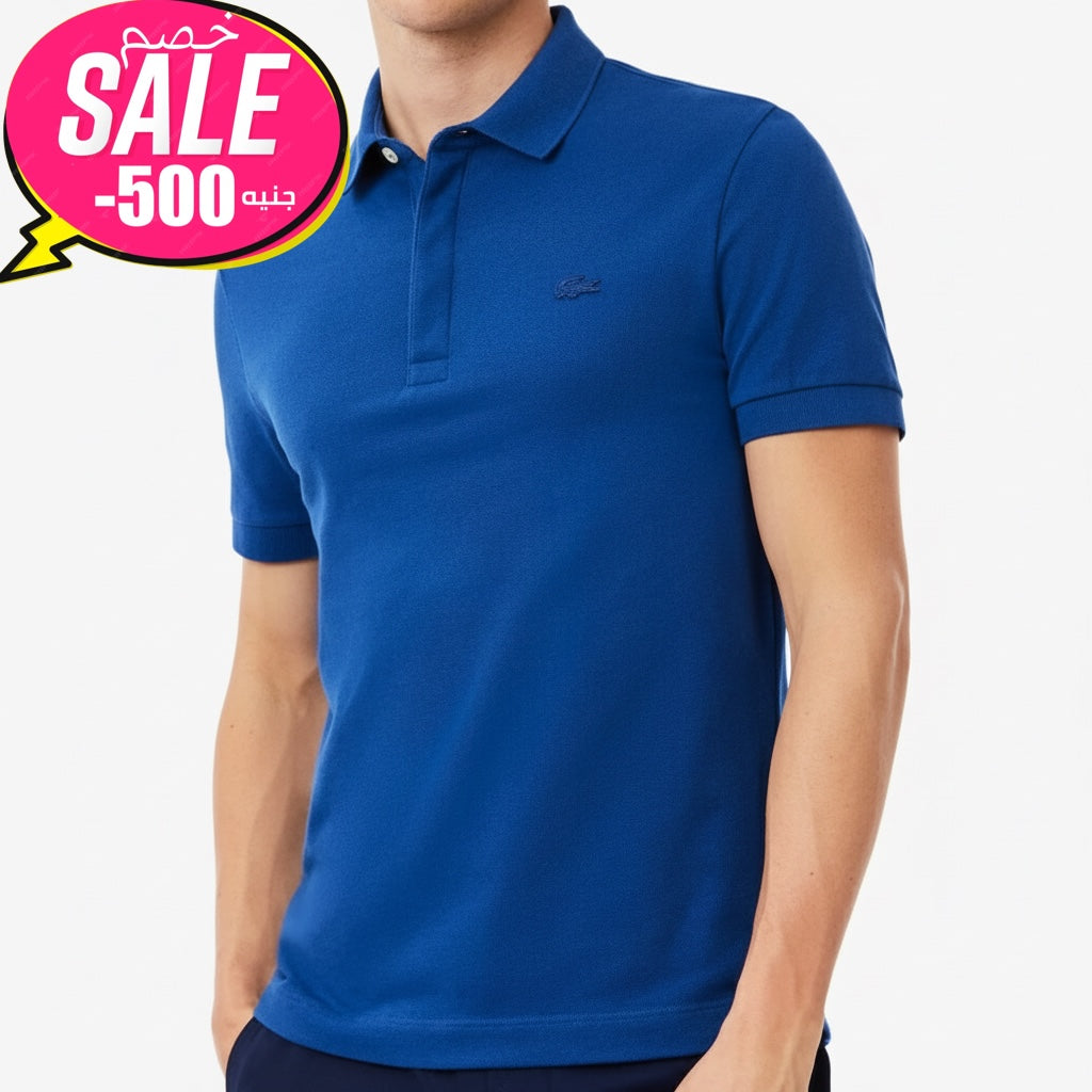 Lacoste Blue Polo Shirt Original Egypt
