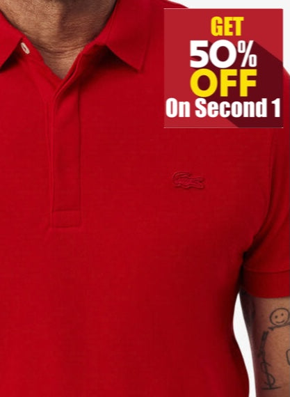 Lacoste Red Polo Shirt Original Egypt
