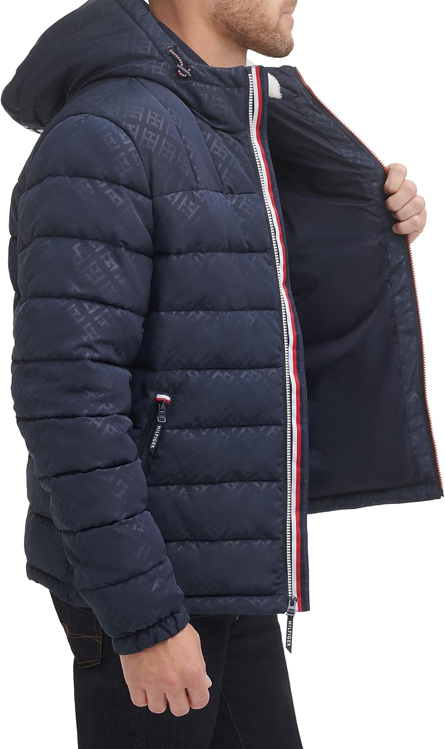 Tommy Hilfiger Blue Puffer Jacket Original Egypt